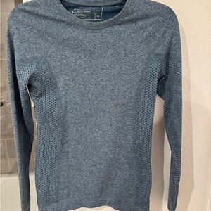 Figs Blue Salta Seamless Longsleeve Underscrub